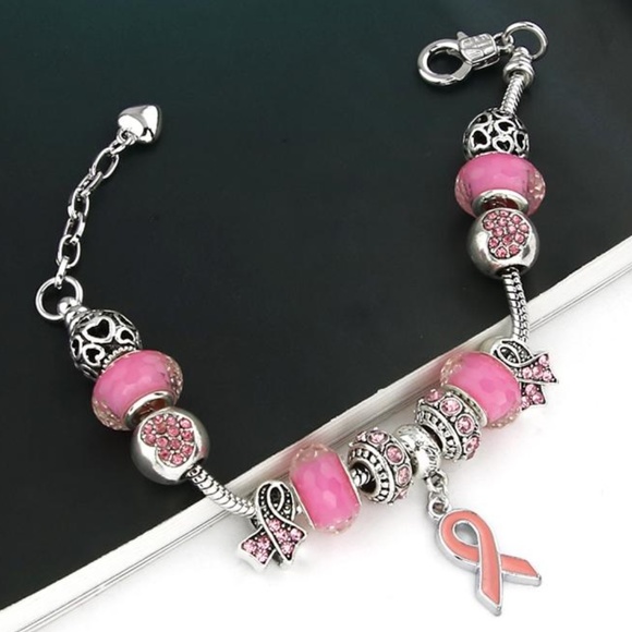 Breast Cancer Awareness Bracelet Set, NEW - Picture 2 of 3